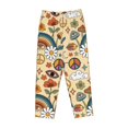 thumbnail image 4 of Bingfone Pajamas For Women,70s Hippie Style Pajama Pants With Pockets-Medium, 4 of 9