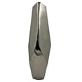 thumbnail image 5 of Bergamo Art 16" Decorative Handmade Aluminum Modern Diamond Flower Vase - Nickel, 5 of 6