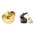 thumbnail image 1 of Escultura De Conejo De Porcelana, Figura De Cerámica, Decoración, Colección, Artesanía, Delicado Adorno, Estatua De Escritorio Para Porches, Restaurantes, Oficinas, Decoraciones De Pascua,, 1 of 8