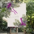 thumbnail image 3 of Guirnalda colgante de flores artificiales, 2 piezas, hojas verdes, decoración de fondo, seda Lavanda, 3 of 9