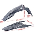 thumbnail image 3 of YYV Off-Road Dirt Bike Mudguard Replacement Universal Black Rear and Front Splash Guard Durable Plastic Compatible with Motocross Dirt Bikes ATV, 3 of 9