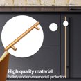 thumbnail image 4 of Tiradores De Puertas De Armarios Manija de barra en T Manijas de puerta de gabinete Euro para cocina/dormitorio/baño (oro 180 mm) Sywqhk Para estrenar, 4 of 7