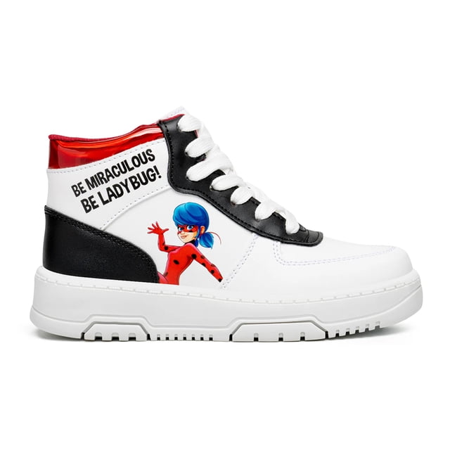 Calzado Ladybug Tenis Tipo Bota Blancos para Niña LB3100