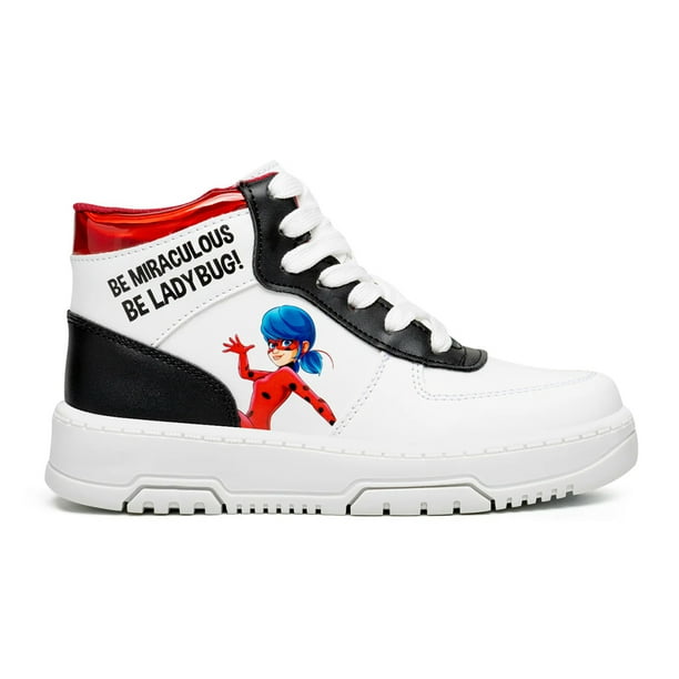 Calzado Ladybug Tenis Tipo Bota Blancos para Niña LB3100