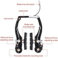 thumbnail image 4 of 2 Pairs Bike Brakes Set Universal Bike Brakes Mountain Bike Replacement for Most Bicycle and 2 Pieces Mountain Bike Brake Cables Bike Gear Shift Cable Wire, End Caps, End Ferrules, 4 of 7