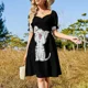 thumbnail image 4 of Vestido de manga corta EH Vestidos de noche Ropa de mujer Vestido estilo coreano, 4 of 7