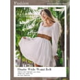 thumbnail image 2 of Women Elastic Wide Dress Belt 50S Stretchy Vintage Waist Cinch Belt, 2 of 9