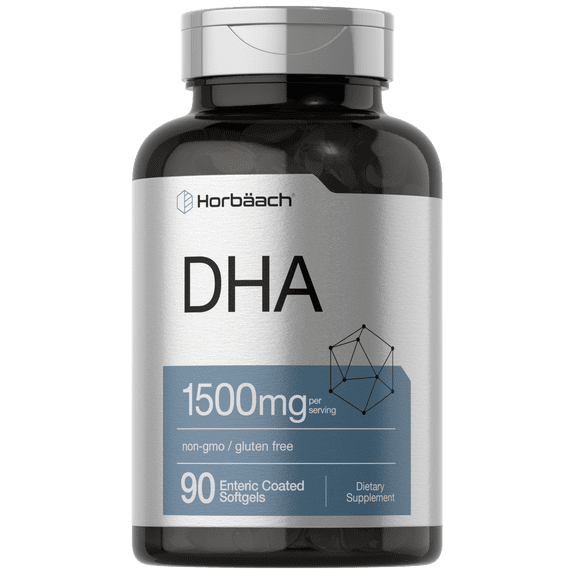 DHA Supplement 1500mg | 90 Softgels | EPA, Omega 3, DHA | Non-GMO, Gluten Free | by Horbaach
