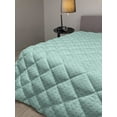 thumbnail image 2 of Geometric Down Alternative Comforter, Circles in Cubes Rhythmic Geometric Illustration, Microfiber Quilt for All Season, 5 Sizes, Seafoam Sea Blue, by Ambesonne, 2 of 3
