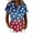 Z50 Red, variant on Short Sleeve Button Down Shirts for Women Lapel Collar V Neck Blouses Patriotic Hearts American Flag Print Independence Day Tops 2026 XL