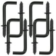 thumbnail image 3 of Screw In Hooks Black Iron 1Set L Shape, 3 of 4