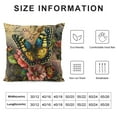 thumbnail image 5 of ARISTURING  Butterfly Pattern Throw Pillow Covers Vintage Style Home Decorative Cushion Cover Yellow&amp;Pink Flowers Pillowcase ,(Butterfly Pattern), 5 of 5