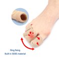 thumbnail image 4 of TOE PROTECTOR REDUCE SORENESS SEBS CLOSED SOFT TOE  FABRIC SLEEVE PROTECTORS SKIN COLOR 5PCS, 4 of 7