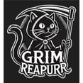 thumbnail image 4 of Black Cat Grim Reapurr Adult Black Crew Neck Short Sleeve Tee-3XL, 4 of 4