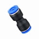 thumbnail image 3 of 2pcs PU Conectores neumáticos de plástico de la serie Elemento de conector rápido de aire azul Un toque Pulsar partes rectas, 3 of 6