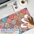 thumbnail image 4 of Long Mouse Pads for Desk,Multicolor Ethnic Geometric Pattern Desk Mats on Top Of Desks, Desk Mouse Pad Extra Large with 3mm Non-Slip Base and Stitched Edge for Gaming,Office,Work,Home 31.5"x15.7", 4 of 6