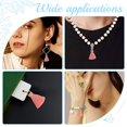 thumbnail image 6 of 1 Box 100Pcs DIY Tassels Mini Mala Craft Tassel Kit with Jump Rings Cotton Tassels for Crafts Earring Necklace Jewelry Making Garland Keychain Tiny Charms Decorations Adult Women Pink, 6 of 9