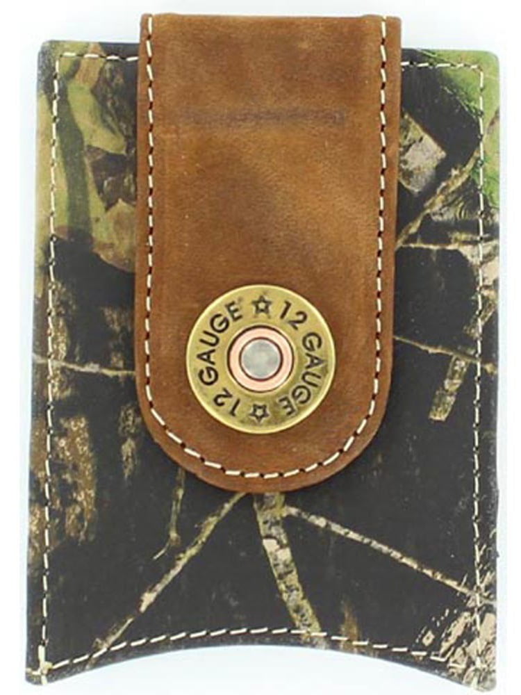 BLACK MOSSY CAMO TOOLED LOOK TRIFOLD WALLET ID HOLDER WESTERN COUNTRY 