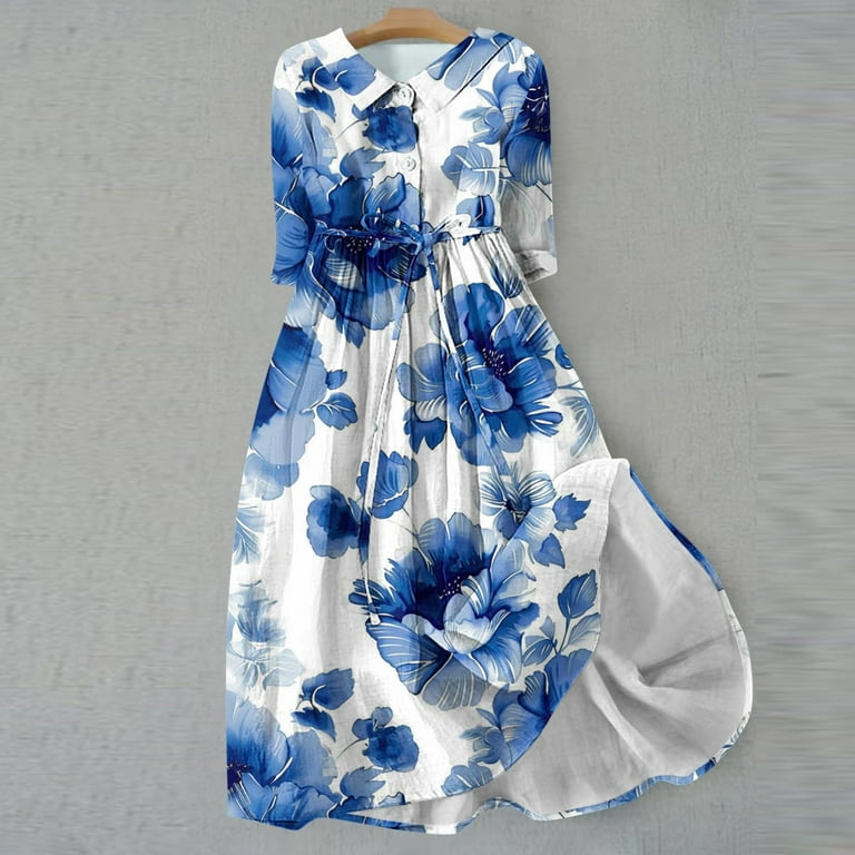 Summer Floral Swing Maxi Bridesmaid Dress 1710 Summer Floral Swing Maxi Bridesmaid Dress 1710