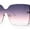 White Purple Pink, variant on Womens Shield Rimless Oversize Butterfly Diva Sunglasses White Purple Pink