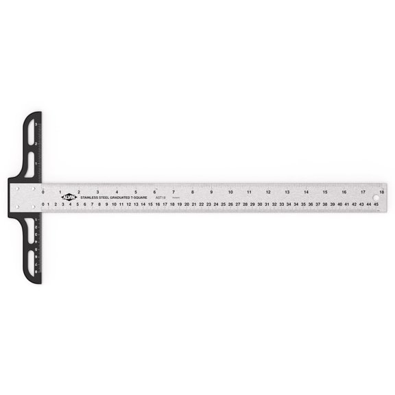 Alvin 18" Stainless Steel Graduated T-Square