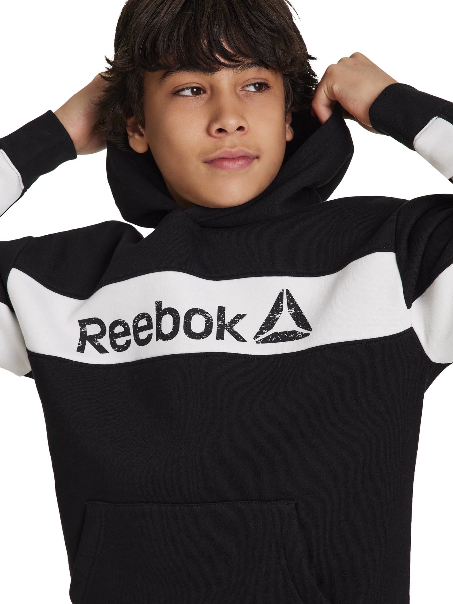 Reebok Boy's Colorblock Fleece Hoodie, Sizes 4-18