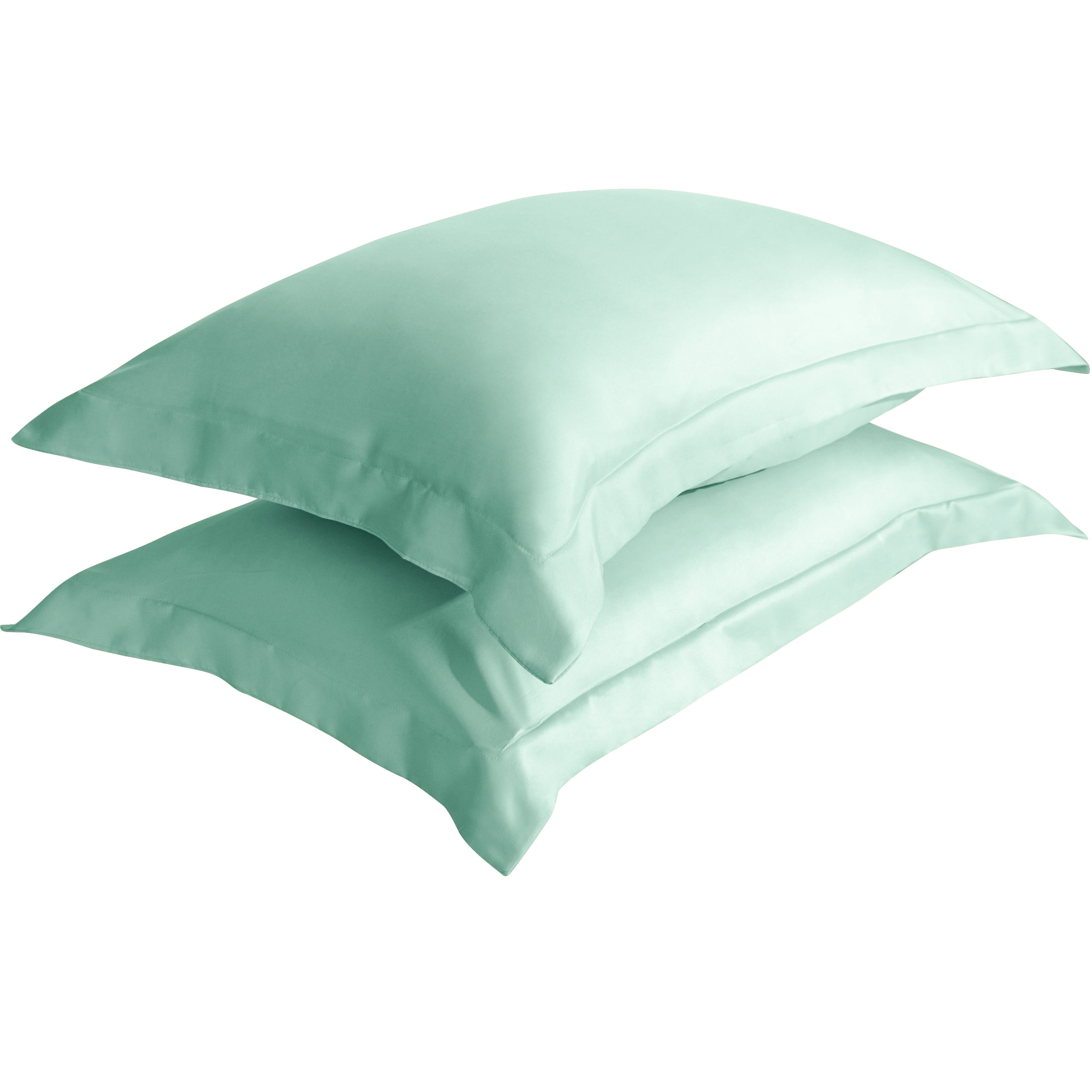 Cotton Metrics Heavy Quality Standard Pillow Shams Set of 2 White 600TC 100% Organic Cotton White Pillow Shams Standard Size 20X26 Decorative Pillow Cover with 2 Inch Flang