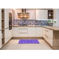 thumbnail image 6 of Ahgly Company Machine Washable Indoor Round Transitional Purple Area Rugs, 4' Round, 6 of 7