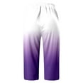 thumbnail image 4 of Yubnlvae Women's Leggings - Petite Knee Length Yoga Pants with Pockets White XL, 4 of 4