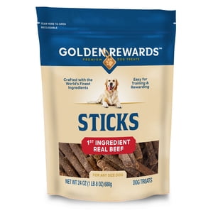 Golden Rewards Dry Beef Stick Dog Treats, 24 oz