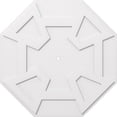 thumbnail image 1 of Ekena Millwork CMP40LG-01000 40 in. OD x 1 in. ID Square Logan Architectural Grade PVC Contemporary Ceiling Medallion, 1 of 1