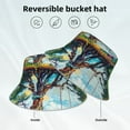 thumbnail image 2 of Rocae Whimsical Treehouse Painting for reflective Bucket Hat for Men Women Summer Beach Travel Summer Cap, 2 of 6