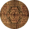 thumbnail image 1 of Ahgly Company Indoor Round Persian Brown Traditional Area Rugs, 8' Round, 1 of 4