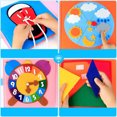 thumbnail image 4 of Libro tranquilo, libro ocupado Montessori Libro ocupado para niños pequeños, juguetes educativos Tablero de actividades sensoriales Libros para bebés con 12 temas Aprendizaje de habilidades para la, 4 of 7