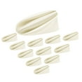 thumbnail image 1 of Redempat 20 Pcs Serviettes en Polyester Élégantes pour Table Sophistiquée Ivoire Blanc, 1 of 6