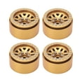 thumbnail image 4 of Brass Wheel Rims, Heavy 4pcs RC Brass Wheels Stable  For 1/10 RC Crawler Car, 4 of 8