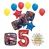 The Ultimate Spider-Man 5th Birthday Party Supplies and Balloon Decorations