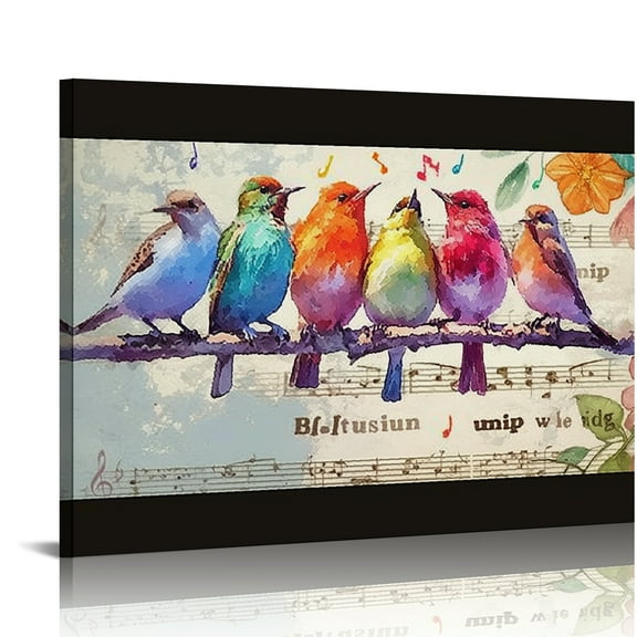 Patifu Hummingbird Wall Art God Says You Are Wall Decor Country Bird Canvas Painting Print Artwork Modern Home Decor for Living room Bedroom Bathroom 20x16in