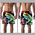 thumbnail image 3 of luoweisi Men's Beach Shorts Quick Dry Swim Trunks with Mesh Lining Frog L, 3 of 5