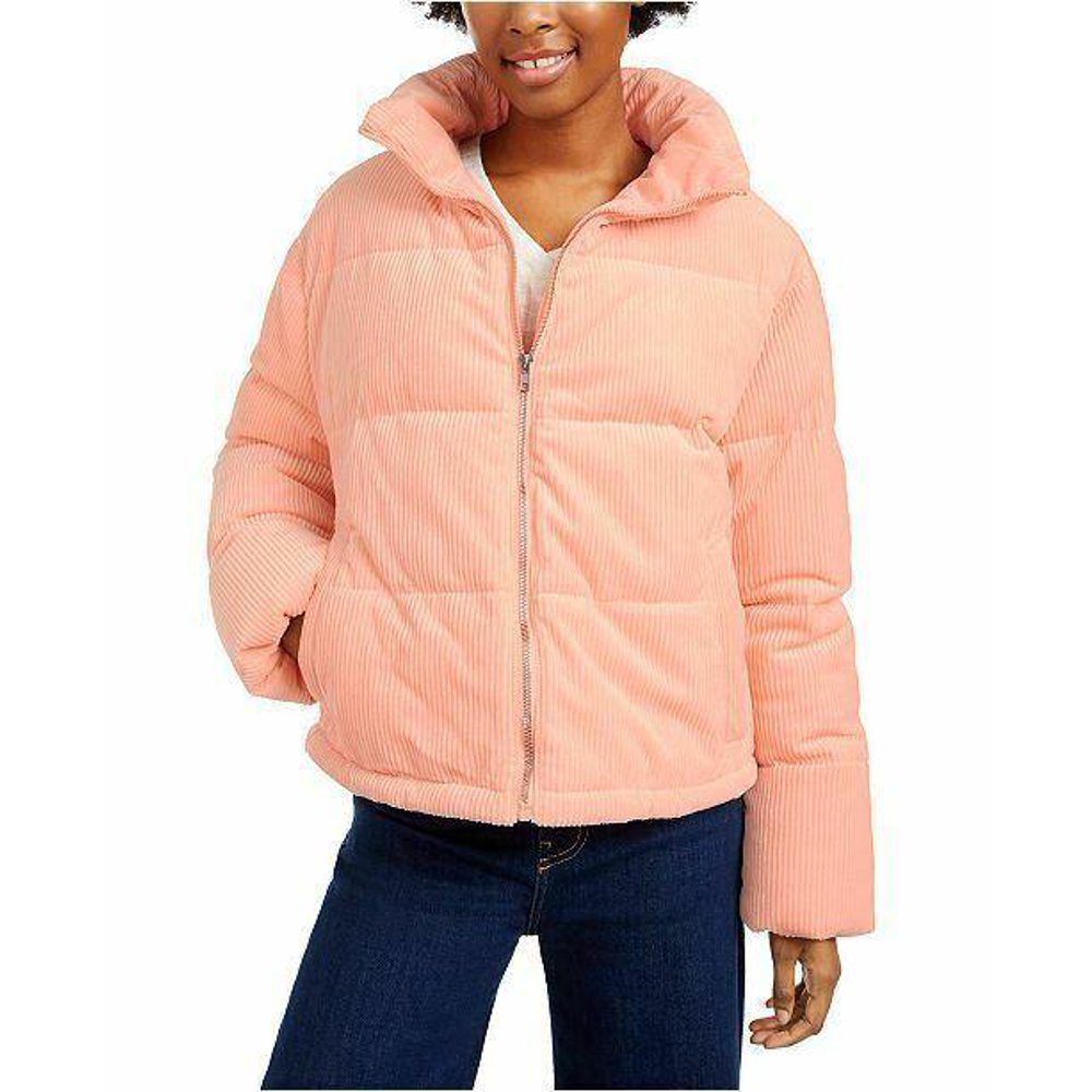 Evorr 119 CollectionB Women's Winter Jacket Blush Pink Corduroy