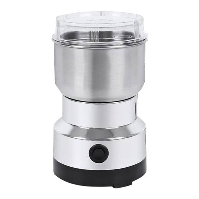 Feiniao Molinillo de Café Eléctrico, Mini Pulverizador de Acero Inoxidable para Hogar, Moledor de Cafe en Grano Cuchilla de Cuatro Filos, Molino Electrico de Granos Ultrafino de Alta Potencia de 150W
