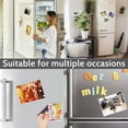 thumbnail image 4 of 20 Pack Magnetic Picture Frames for Refrigerator, 5 x 7 Inch Reusable Magnetic Photo Frames with White Border, Clear PVC Picture Holders for Fridge, Locker, Office, School, and Home, 4 of 6