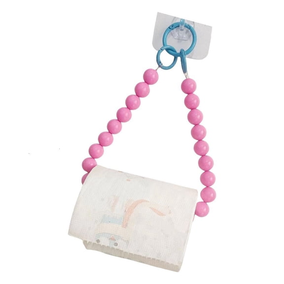 Dopamine Beaded Hanging Tissue Holder Easy Installation Tissue Dispenser for Living Room Kitchen Paper Towel Rack