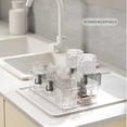 thumbnail image 4 of Organizador de puerta lateral para refrigerador, divisor de almacenamiento ajustable para estanterías de cocina, baño y hogar, partición de plástico reutilizable, organizador multifuncional, 4 of 5