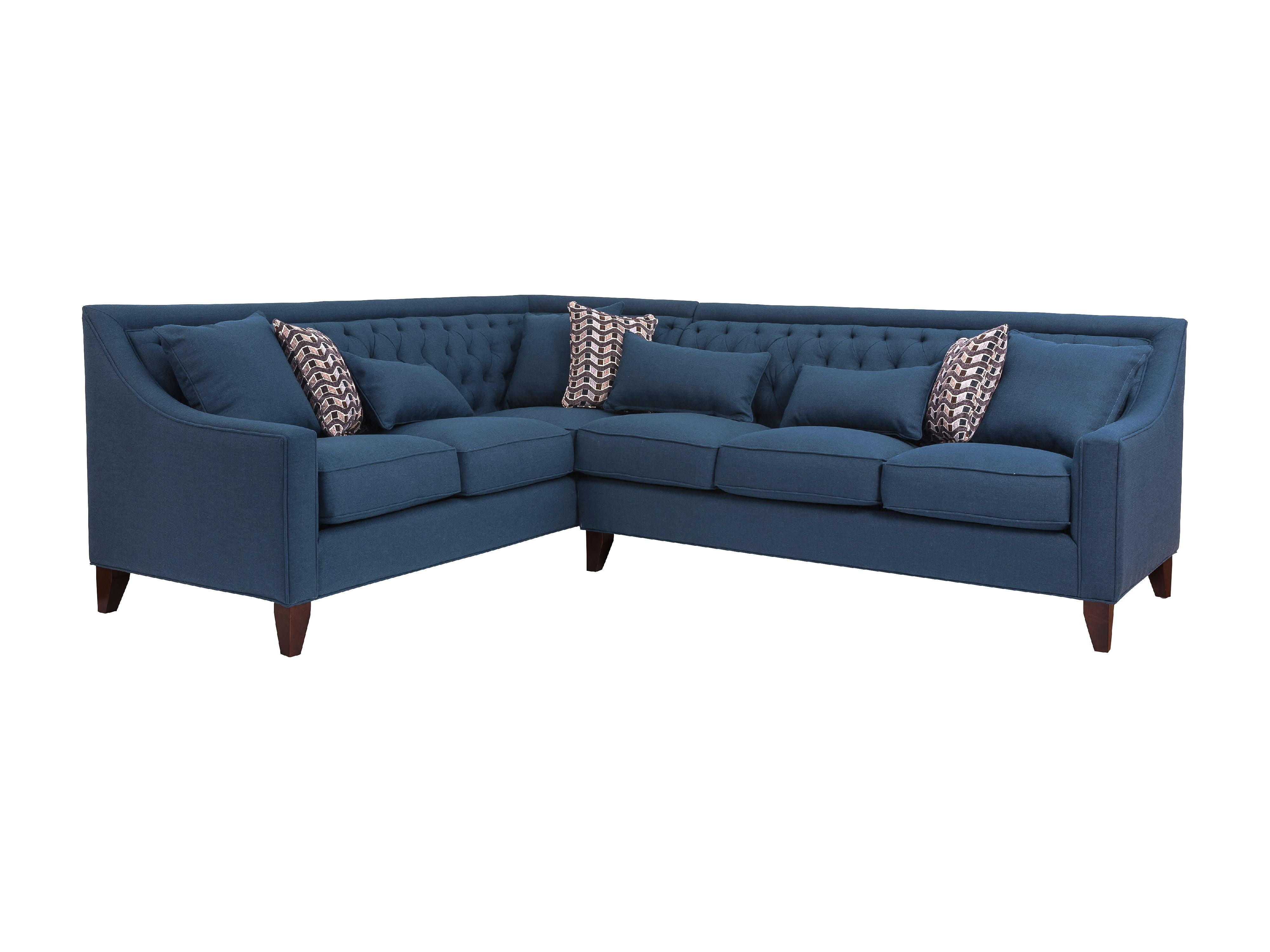 Chic Home Sectional Sofa, Navy Linen - Walmart.com