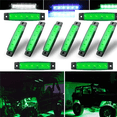 thumbnail image 1 of Juego de 10 luces LED para roca, tiras de luces, luces de paso de rueda, luces LED debajo de las luces de carretera para camiones, carros de golf, Jeep Wrangler, RZR, todoterreno, F150, F250, motocicl, 1 of 5