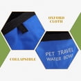 thumbnail image 2 of ColoMX 2pcs plato plegable para perros Food Grade Oxford paño plegable a prueba de agua plato de la taza recipiente de viaje portátil para mascotas comida para gatos alimentación del agua (azul), 2 of 7