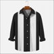 thumbnail image 1 of Camisa abotonada para hombre, informal, de negocios, de primavera y verano, de talla grande, con estampado de rayas, de manga larga, para el trabajo diario, camisa vaion, 1 of 6