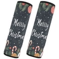 thumbnail image 2 of WOBOGO Christmas Card Pattern Seat Belt Cover 2 Piece Soft Comfort Driving Shoulder Pad Suitable for All Cars and Backpacks, 2 of 8