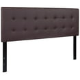 thumbnail image 1 of Lennox Tufted Upholstered Queen Size Headboard in Brown Vinyl, 1 of 8